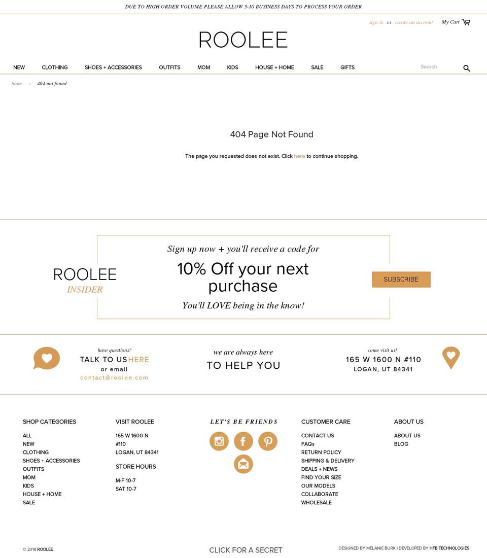 Gallery Changes Shopify theme site example rooleebaby.com