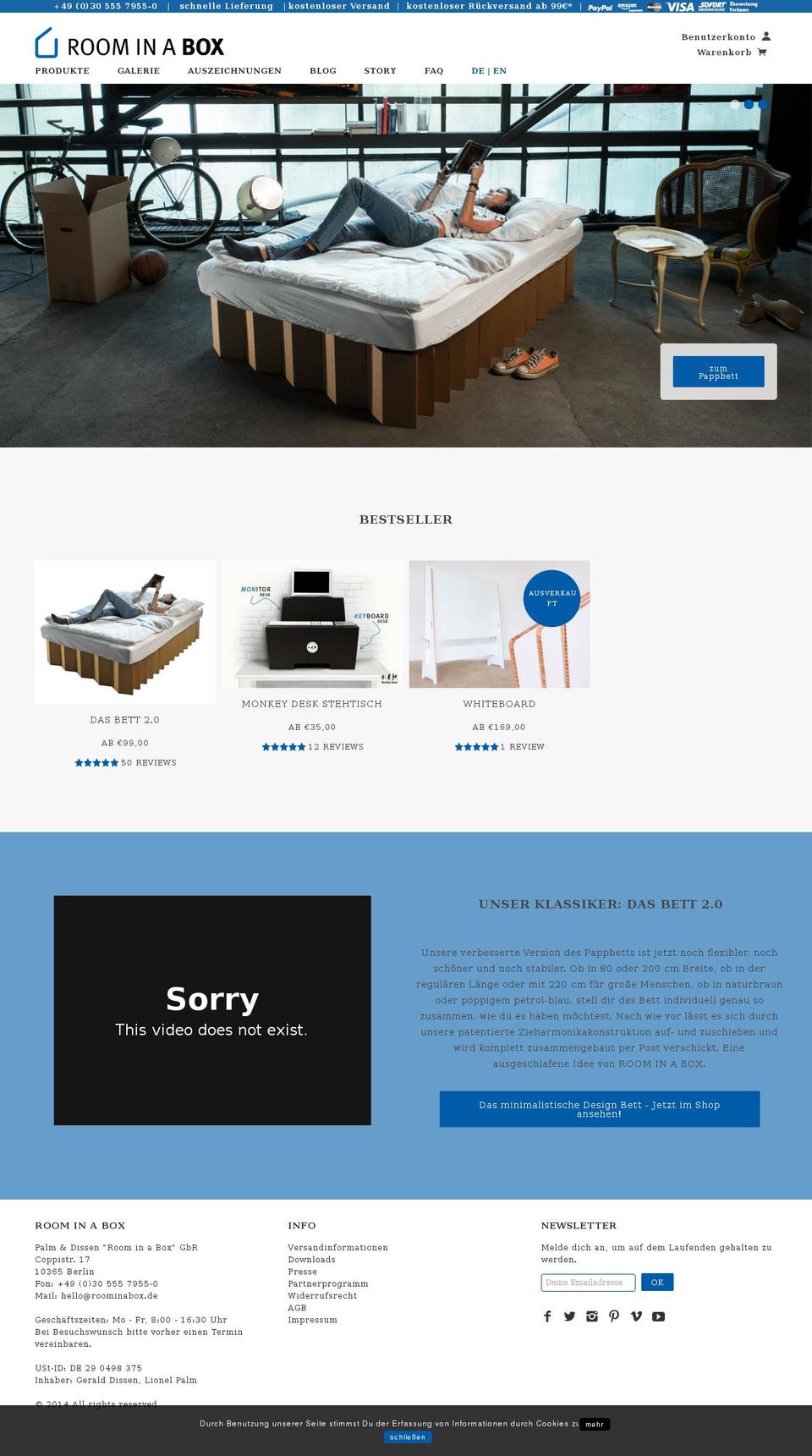 Running 10.3.2015 (language sw + blaues Banner) Shopify theme site example room-in-a-box.de