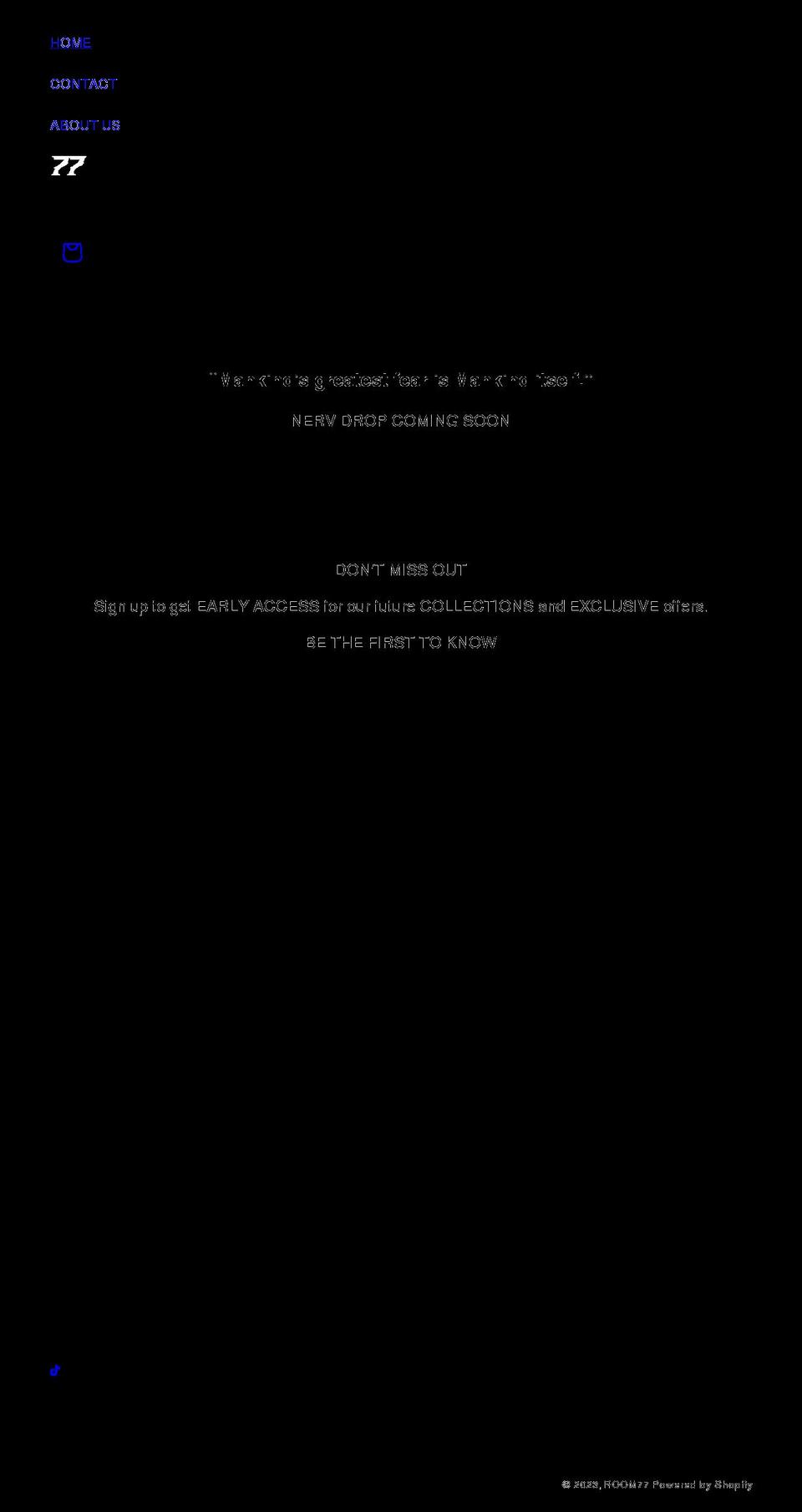 room77.ca shopify website screenshot