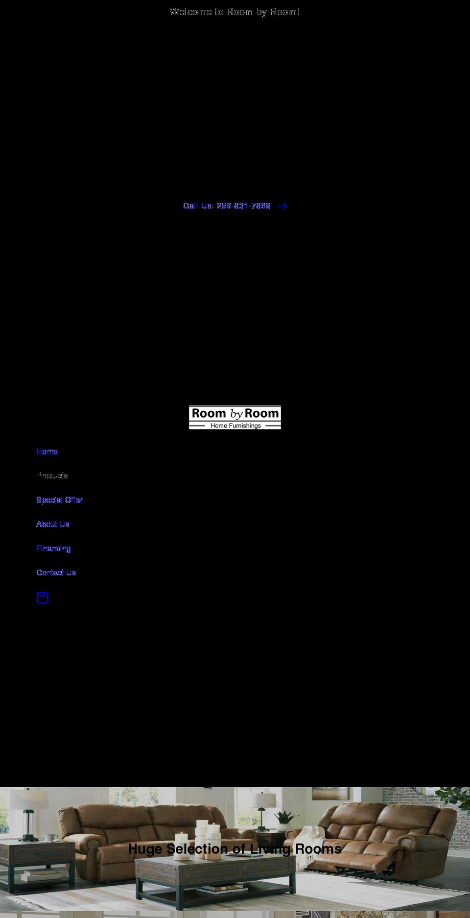 roombyroom.net shopify website screenshot