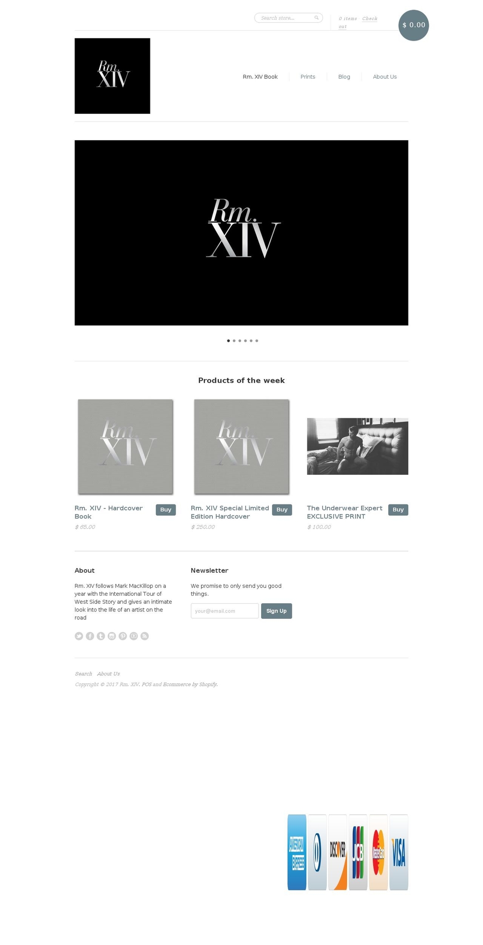 roomfourteen.com shopify website screenshot