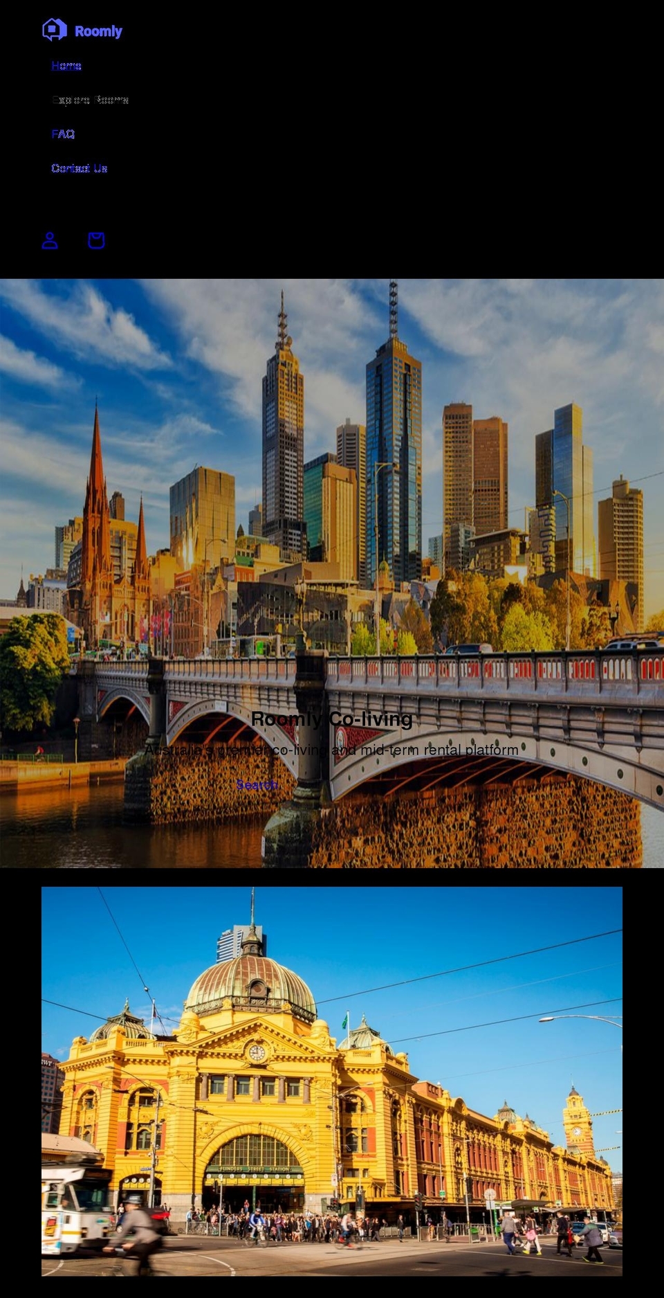 roomly.com.au shopify website screenshot