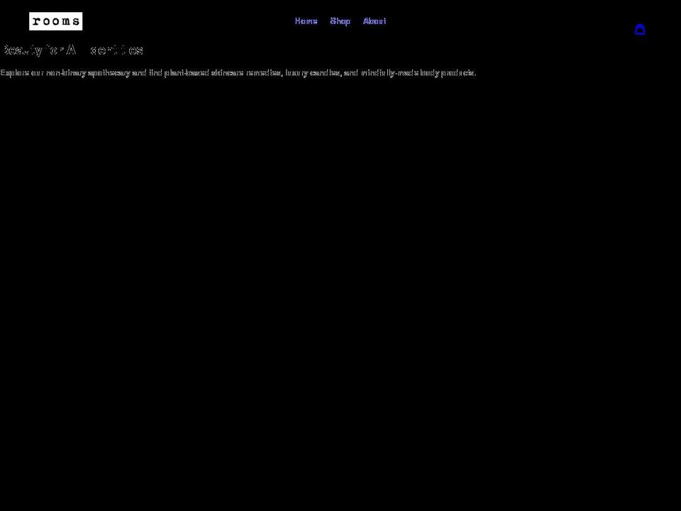 roomsapothecary.com shopify website screenshot