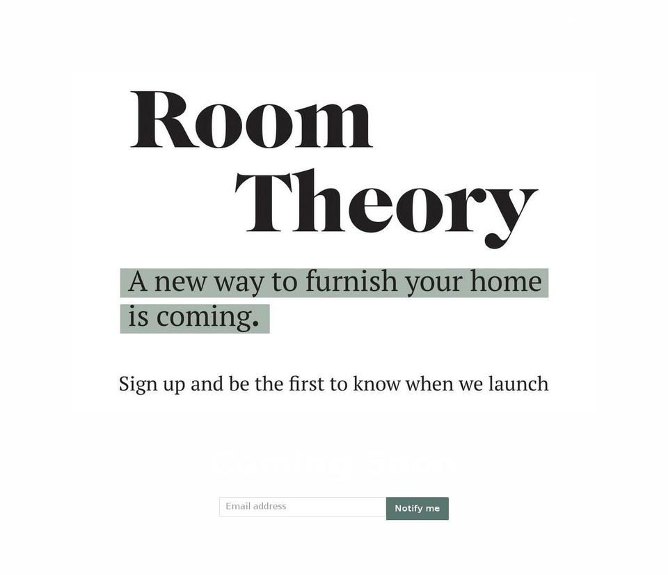 roomtheory.com — Shopify storefront screenshot