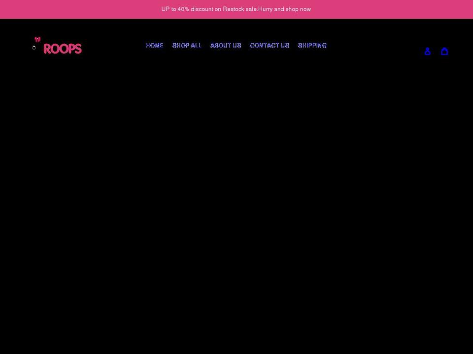 roopsnaturals.com shopify website screenshot