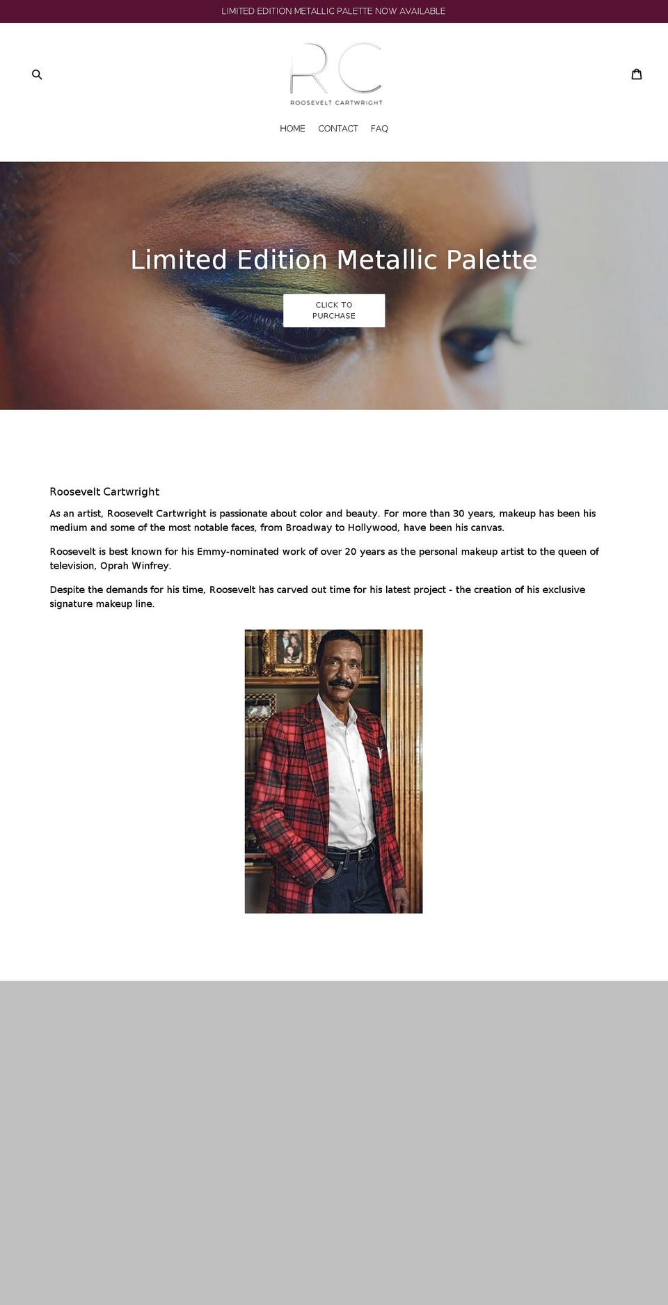 rooseveltcartwright.com — Shopify storefront screenshot