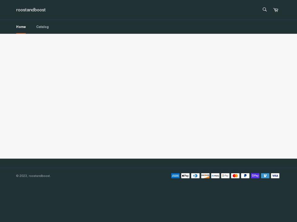 roostandboost.com shopify website screenshot