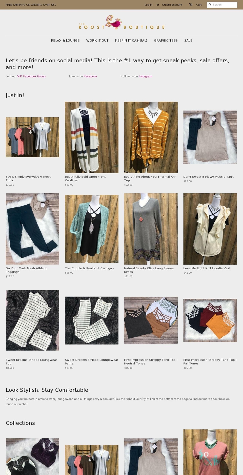 roostboutique.com — Shopify storefront screenshot