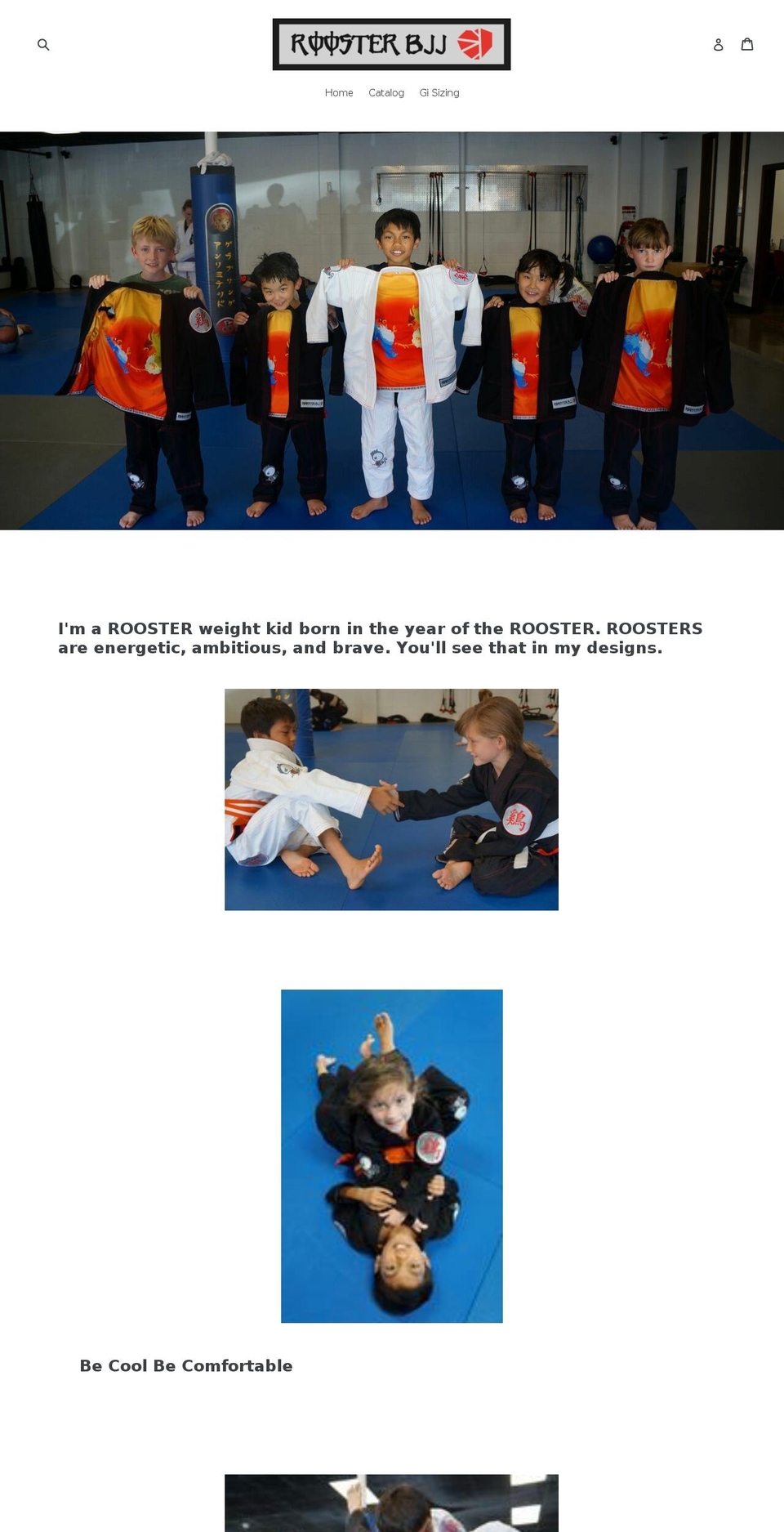 roosterbjj.com — Shopify storefront screenshot