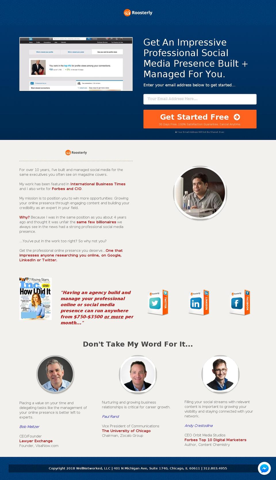 roosterly.com shopify website screenshot