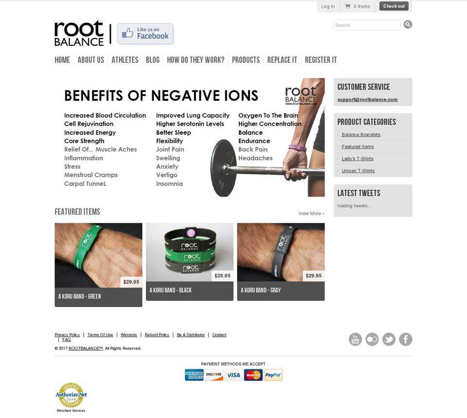 rootbalance.co shopify website screenshot