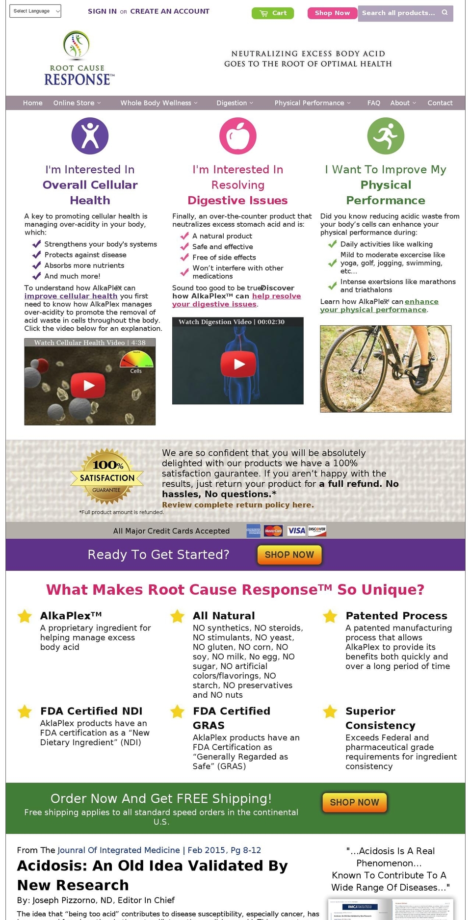 rootcauseresponse.mobi shopify website screenshot