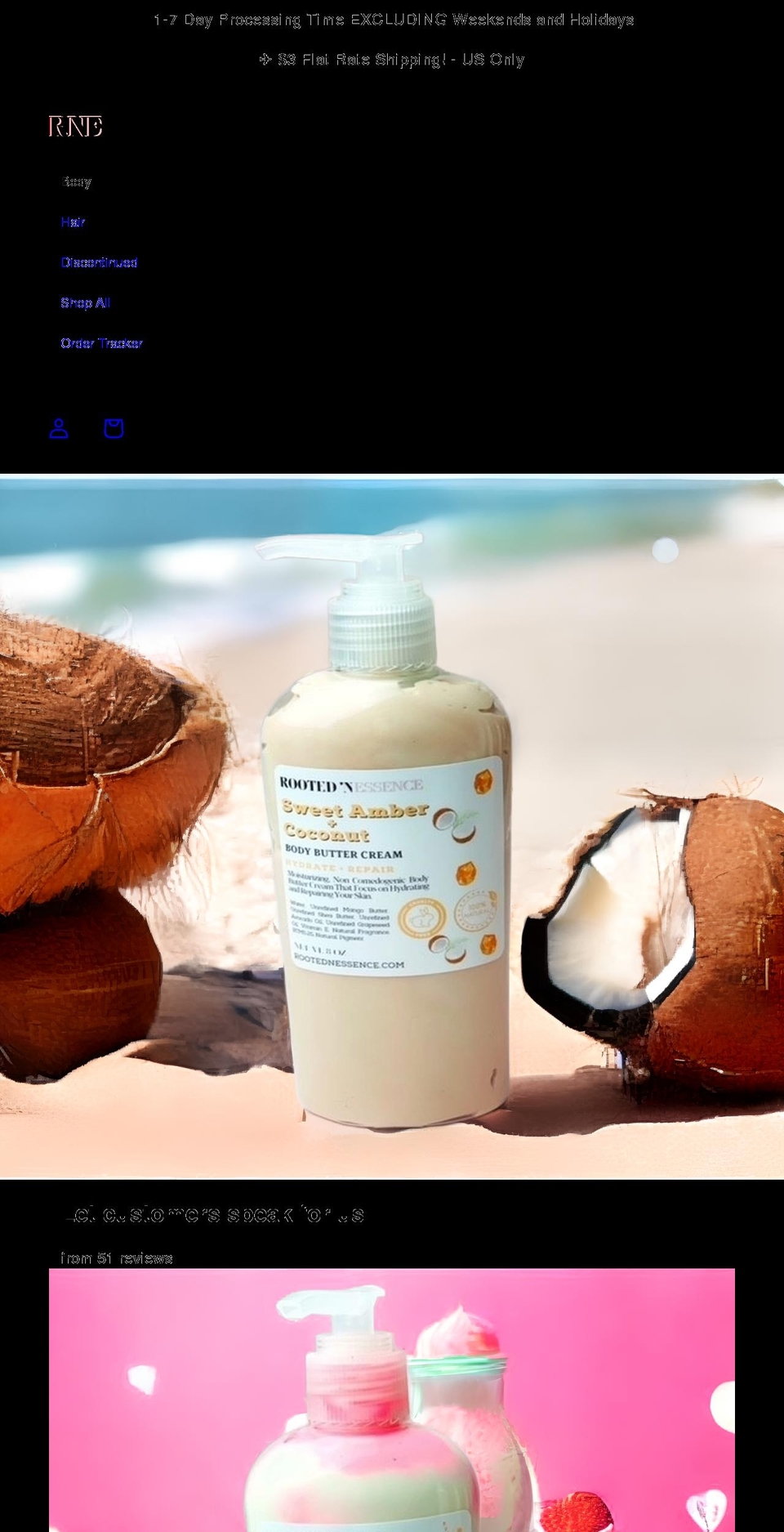 rootednessence.com shopify website screenshot