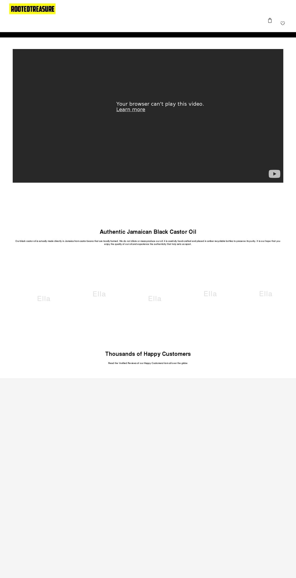 rootedtreasure.com shopify website screenshot