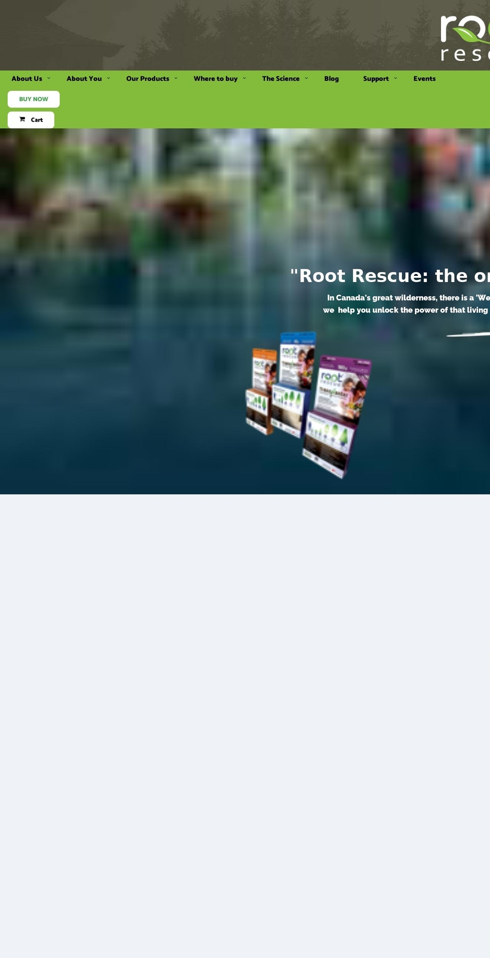 rootrescue.com shopify website screenshot