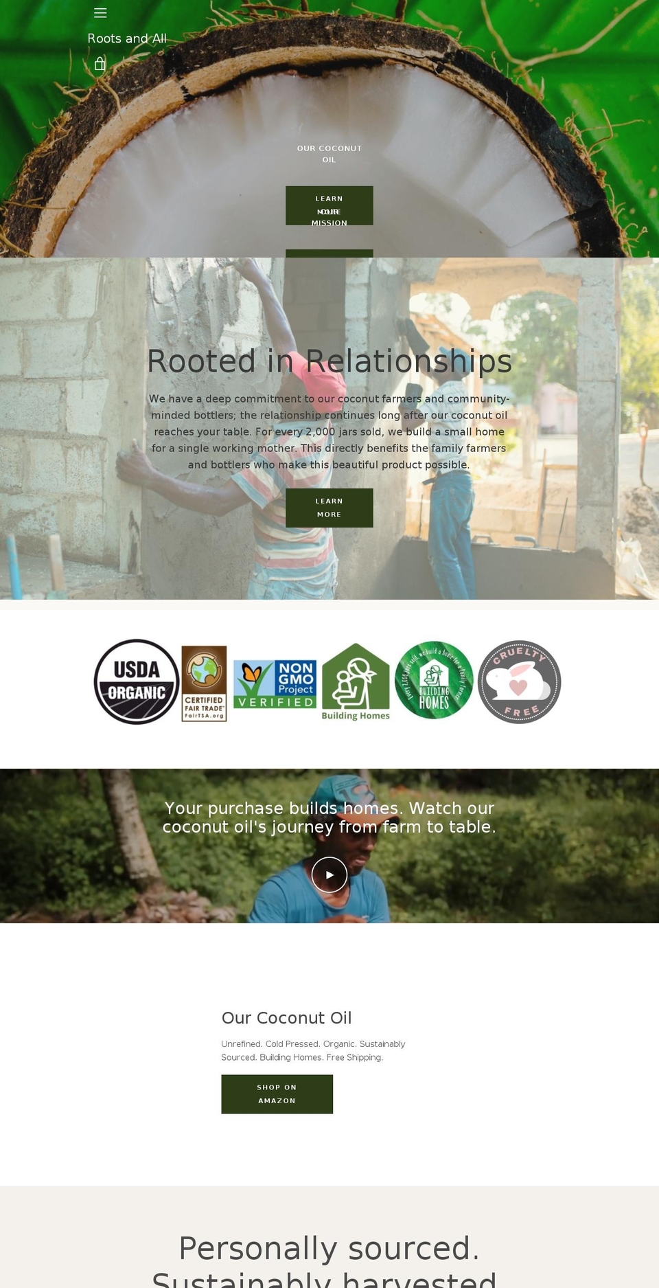 rootsandall.com — Shopify storefront screenshot
