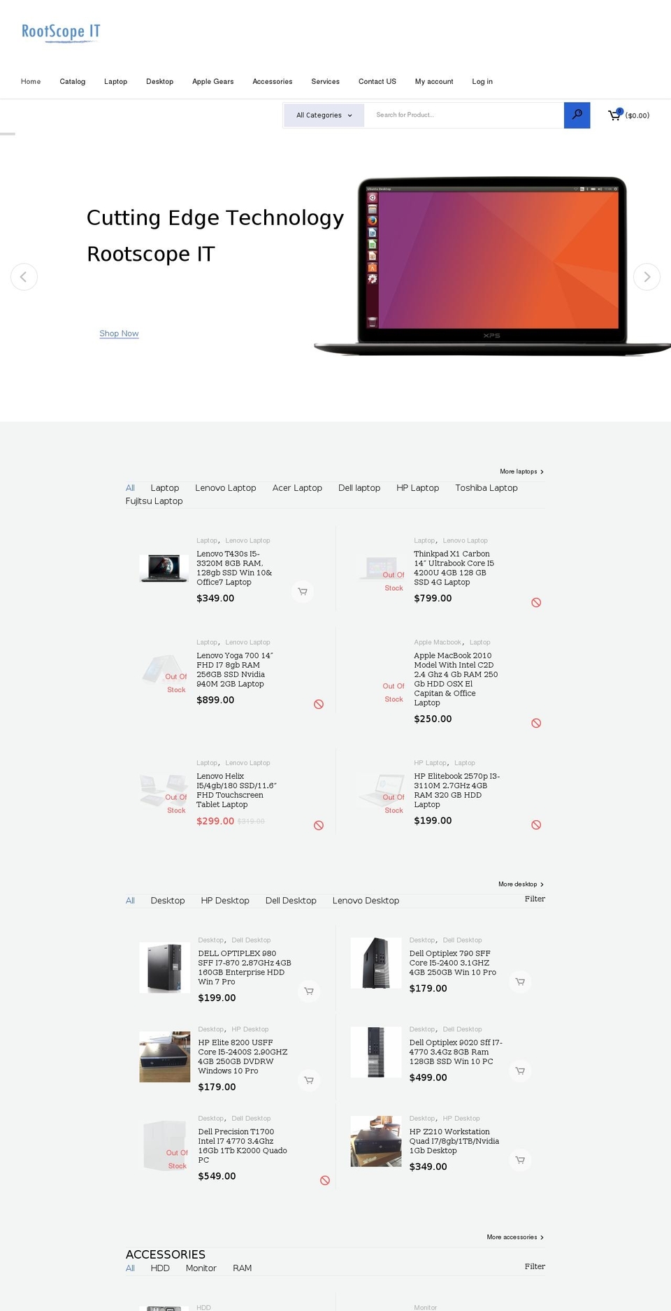 rootscope.com.au shopify website screenshot