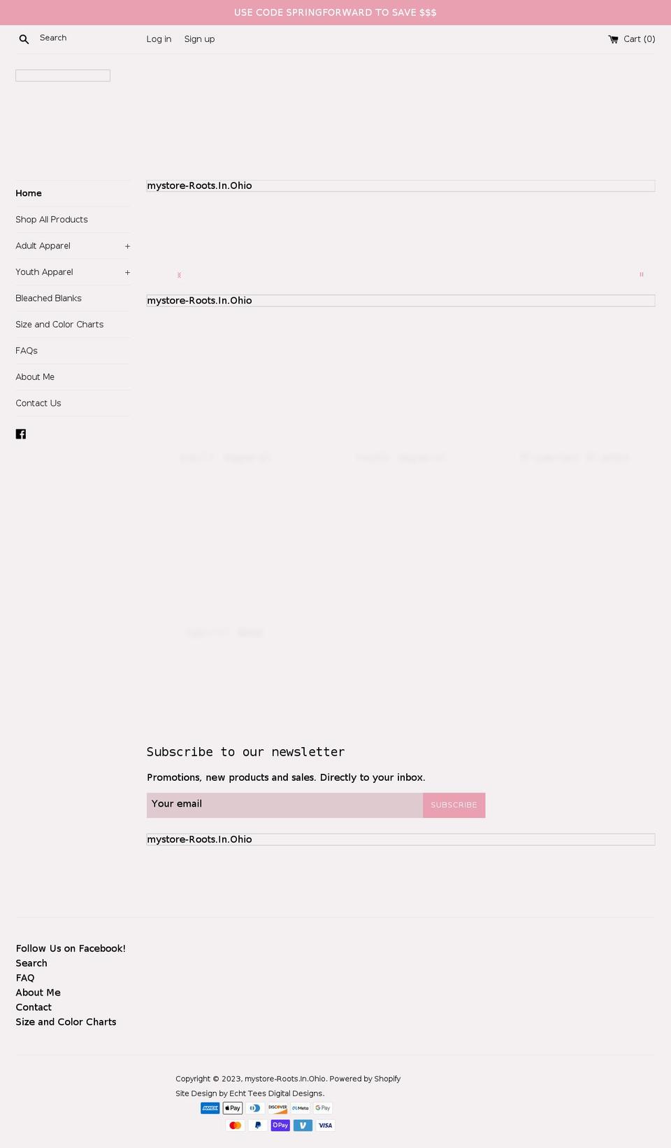 rootsinohio.com shopify website screenshot