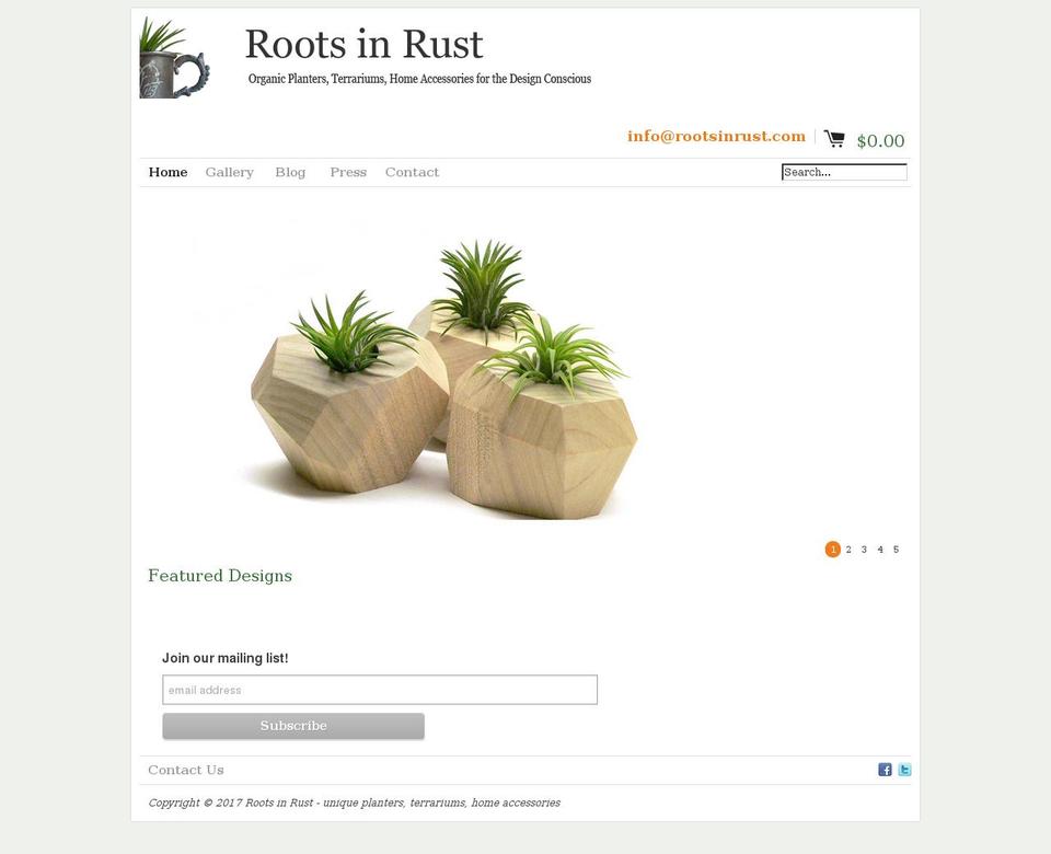 Expo Shopify theme site example rootsinrust.com