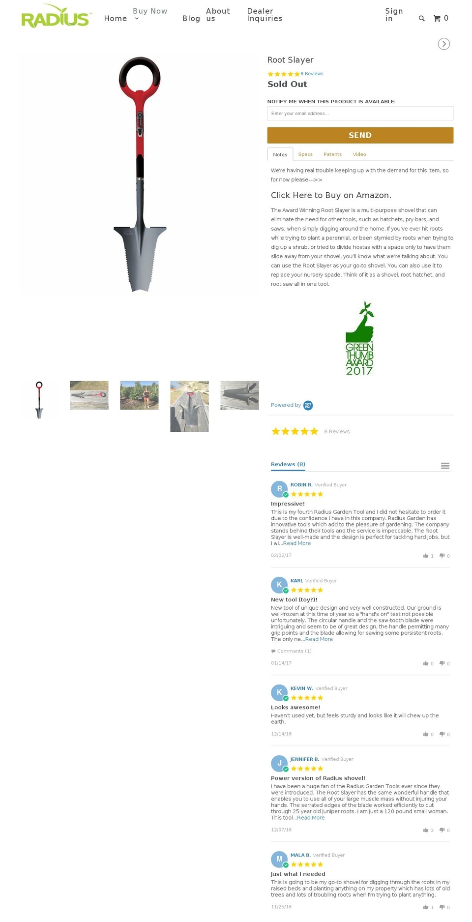 rootslayer.com shopify website screenshot