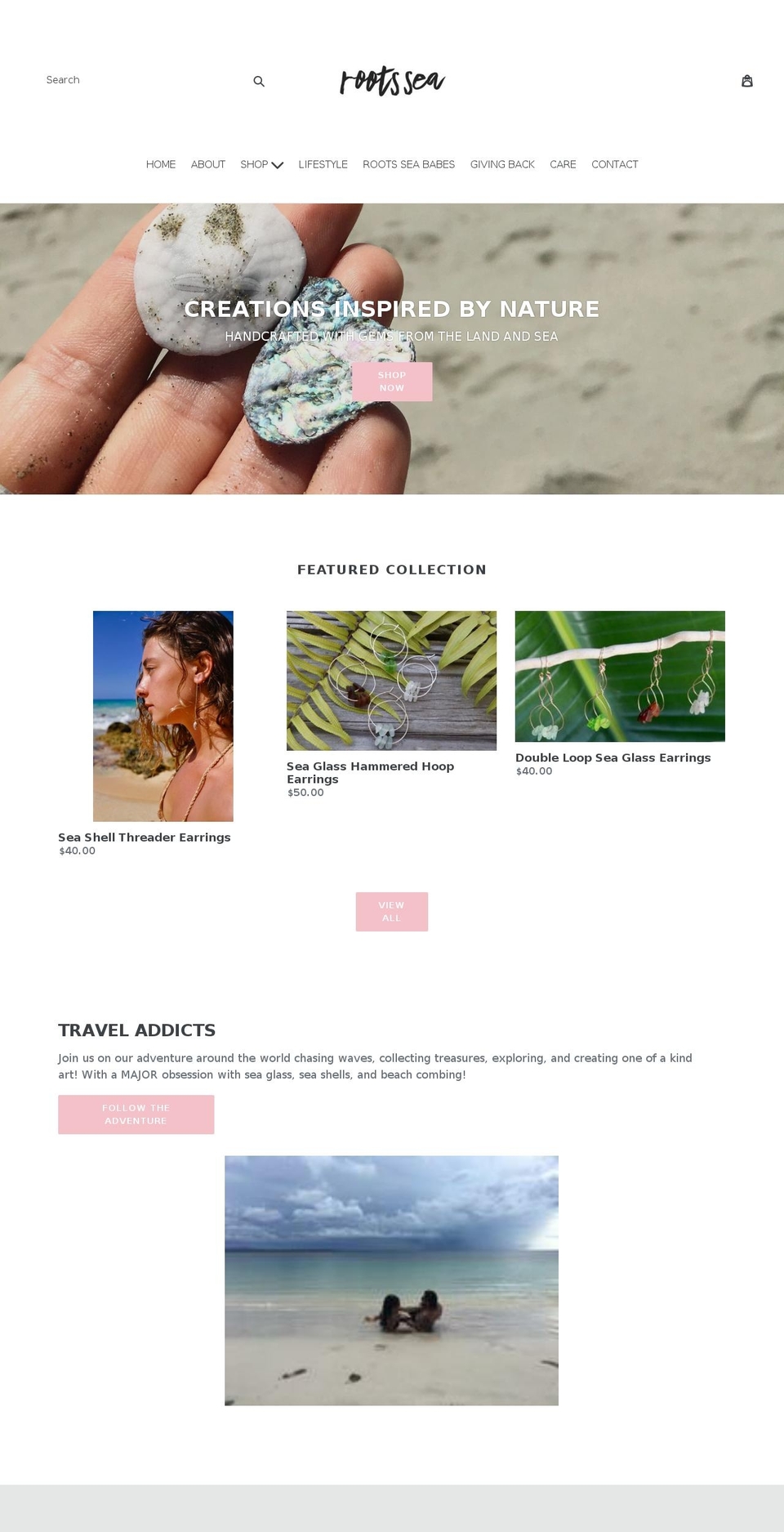 rootssea.com — Shopify storefront screenshot