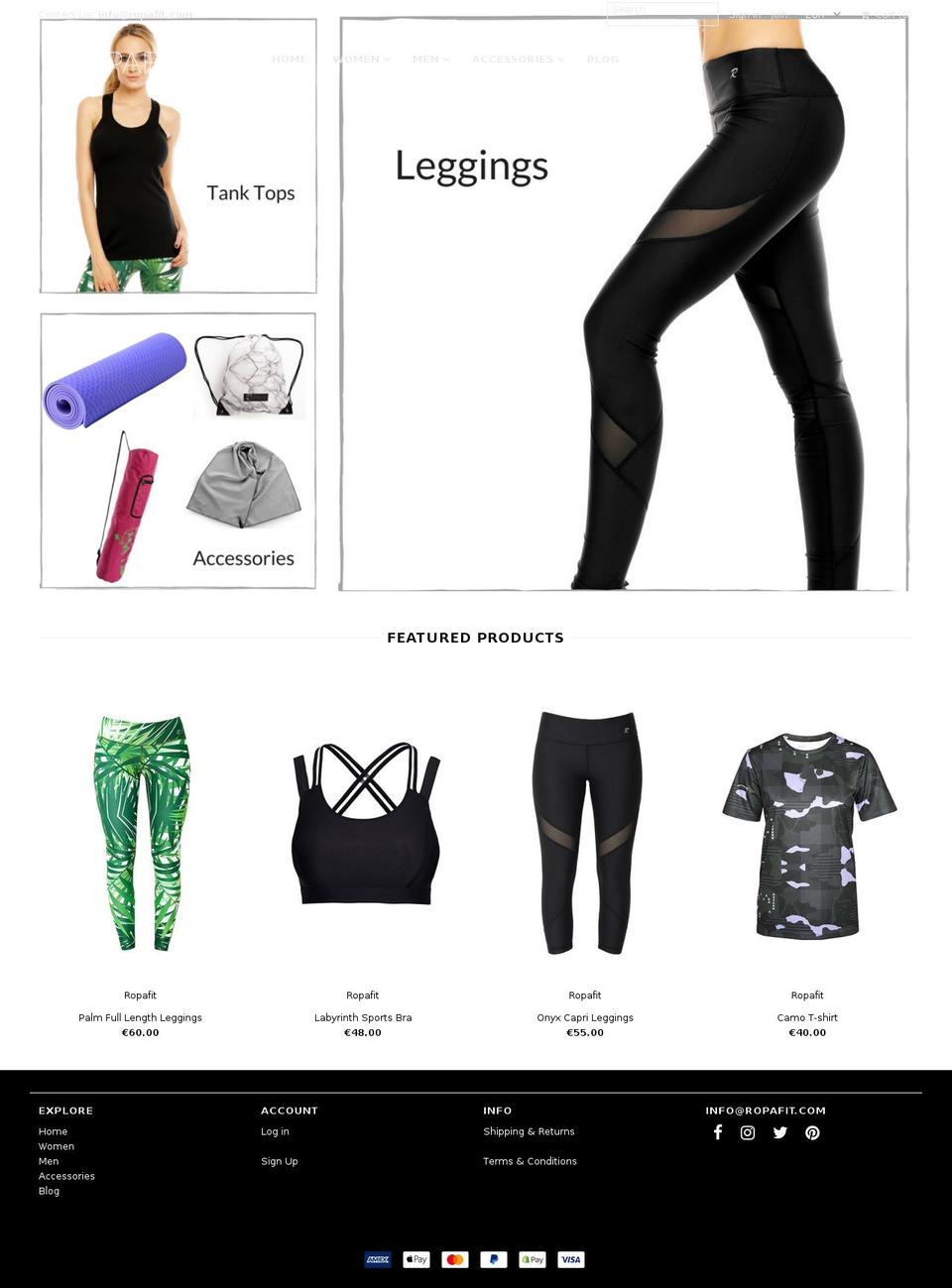 ropafit.com — Shopify storefront screenshot