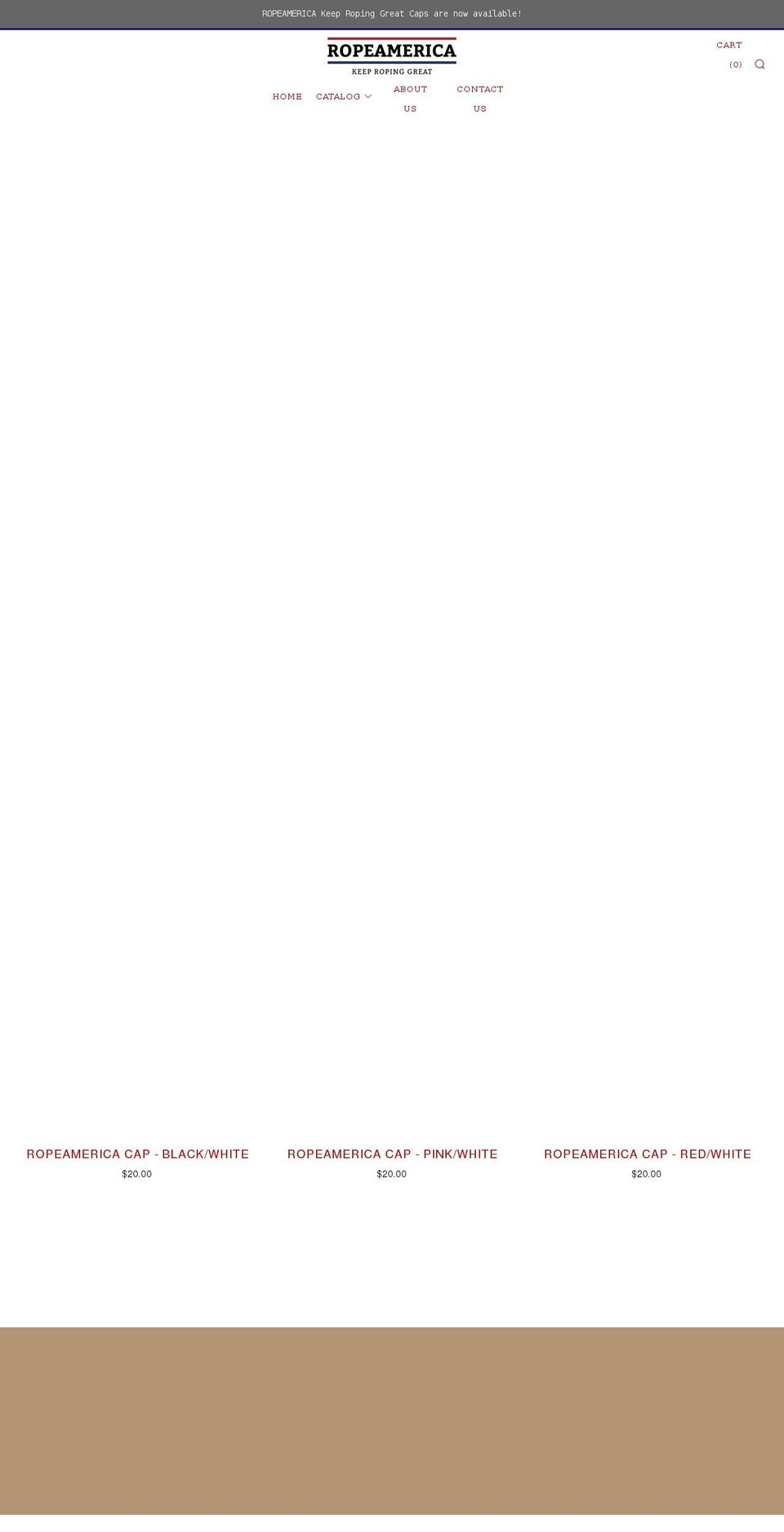 ropeamerica.com shopify website screenshot
