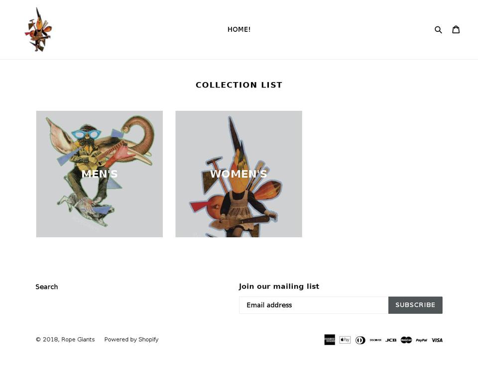 ropegiants.com — Shopify storefront screenshot