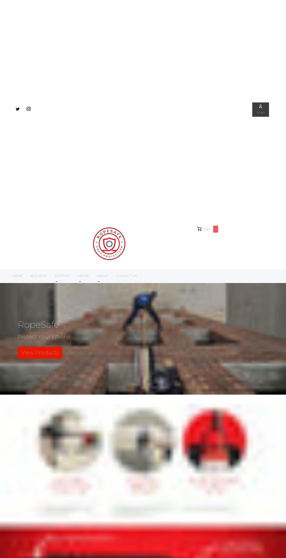 ropesafe-edge-protection-system.myshopify.com shopify website screenshot