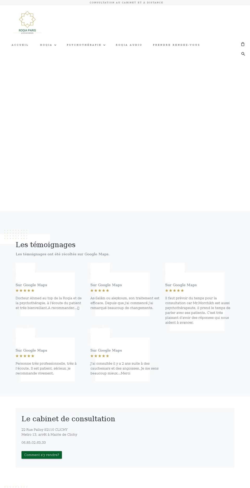 Story Shopify theme site example roqia.fr