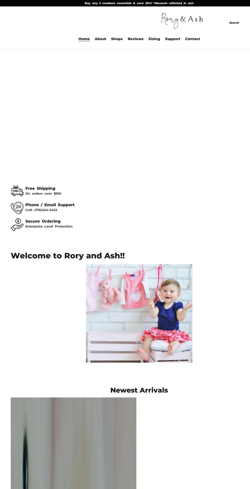 roryandash.com shopify website screenshot