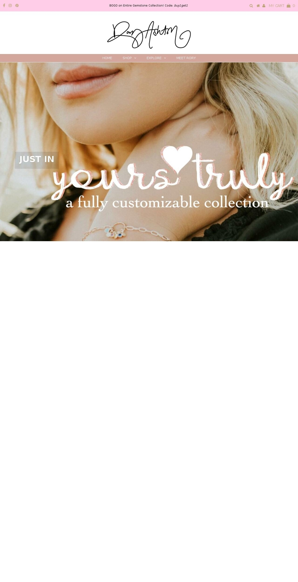 roryashton.com shopify website screenshot