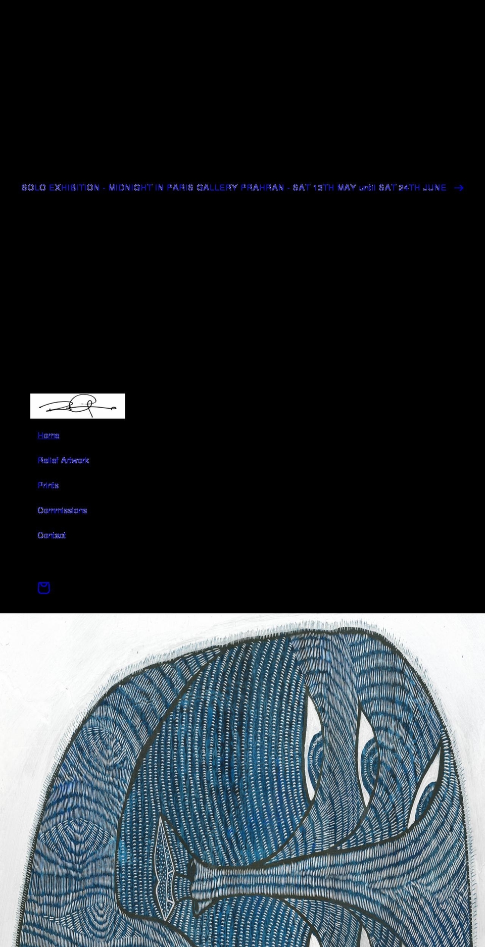 rorygarland.com shopify website screenshot