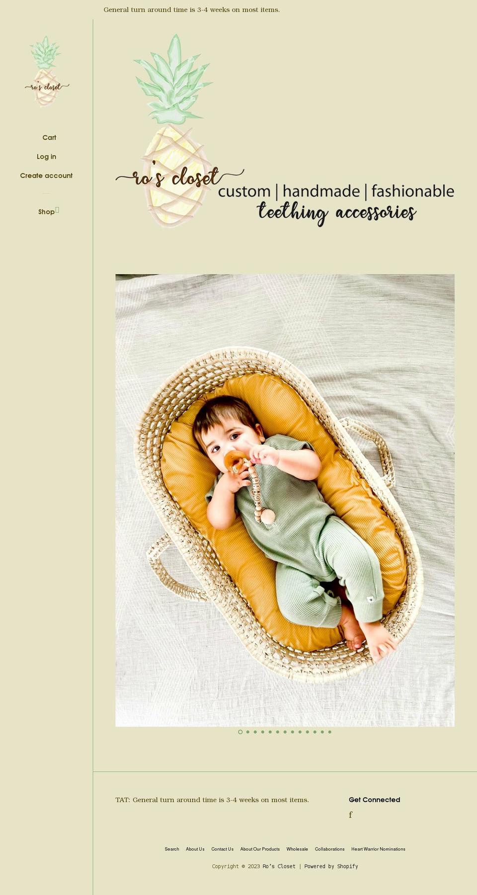 ros-closet.com shopify website screenshot