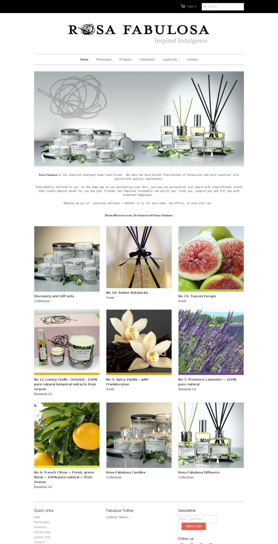 rosafabulosa.com shopify website screenshot