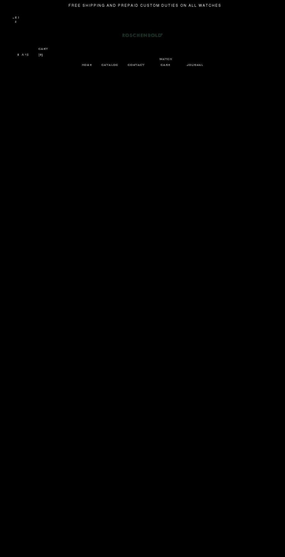 roschenbold.com shopify website screenshot