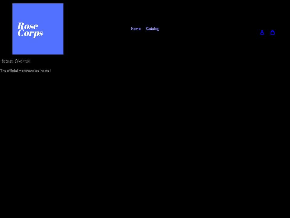 rose-corps-music.myshopify.com shopify website screenshot