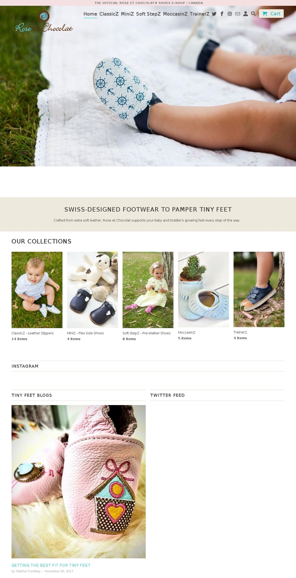 rose-et-chocolat.ca shopify website screenshot