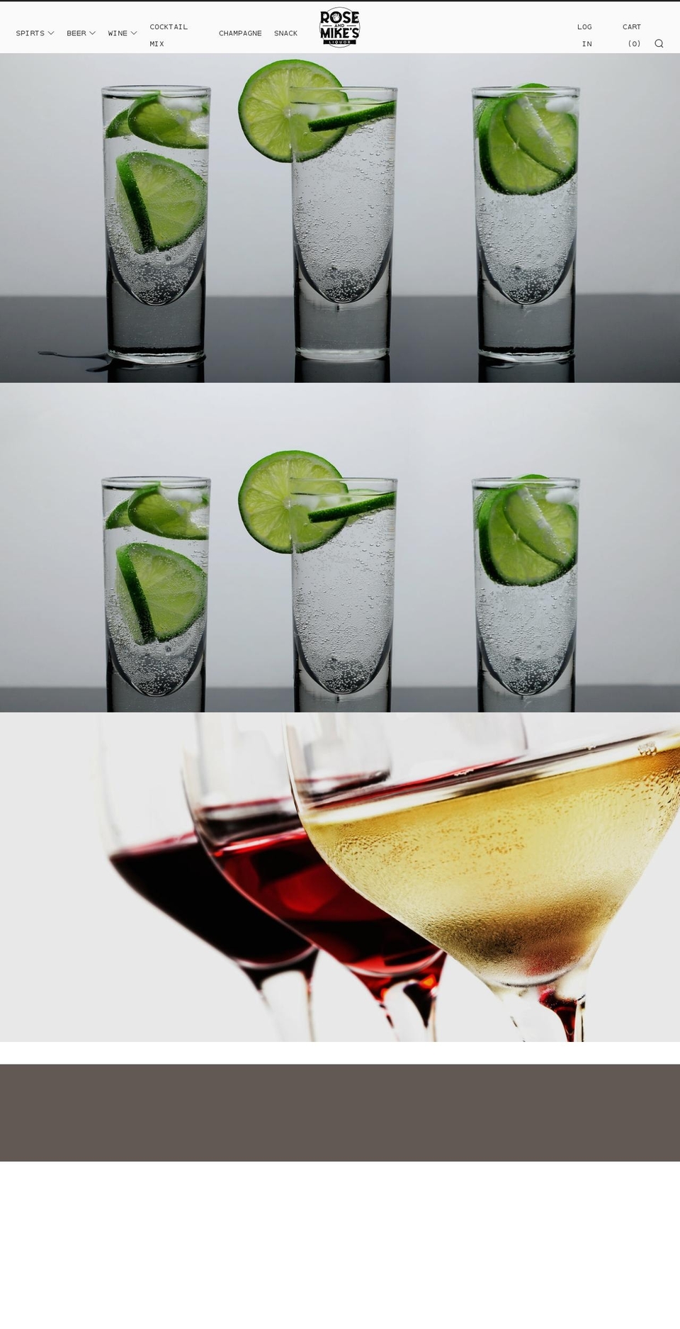 roseandmikes.com shopify website screenshot