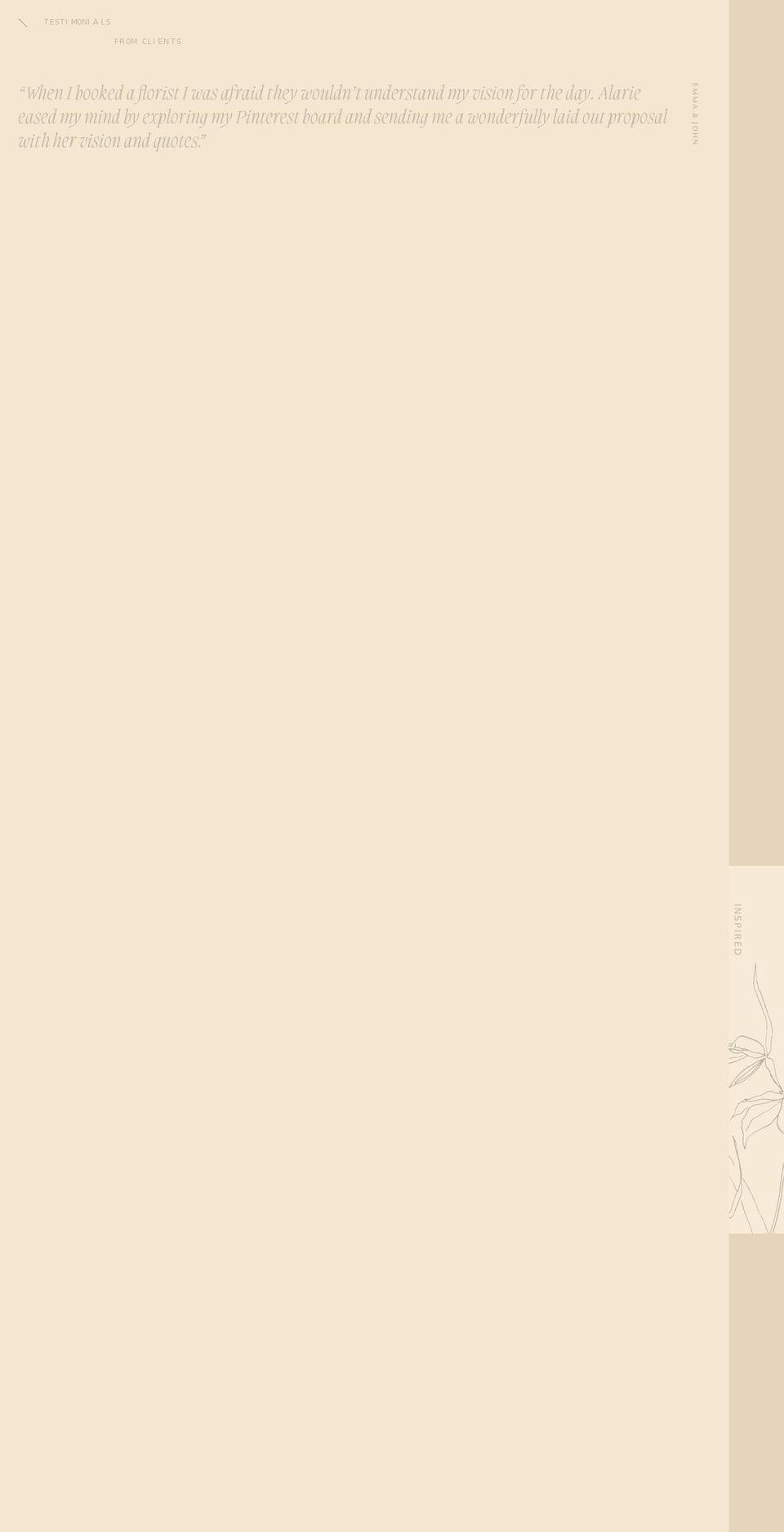 rosebayfloral.com shopify website screenshot