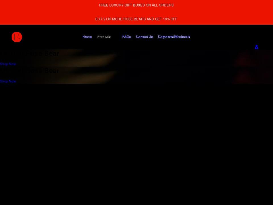 rosebear.co.uk shopify website screenshot
