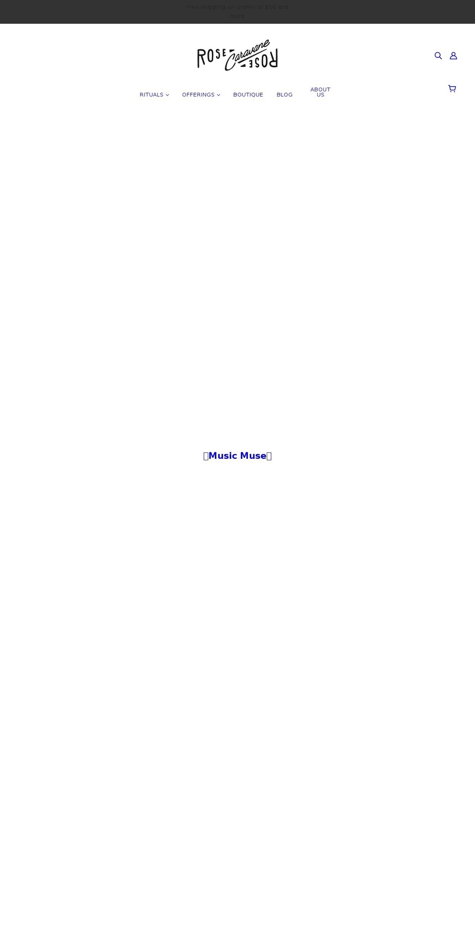 rosecaravane.com shopify website screenshot