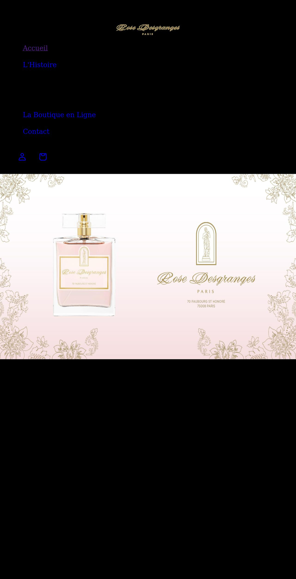 rosedesgranges.com shopify website screenshot