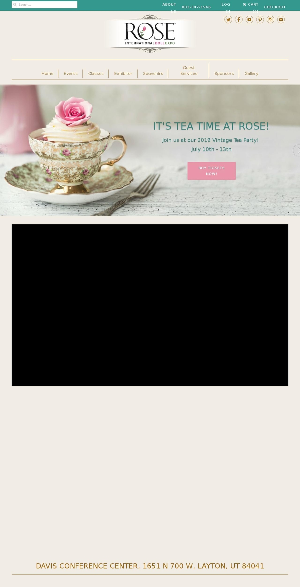 rosedollshow.com — Shopify storefront screenshot