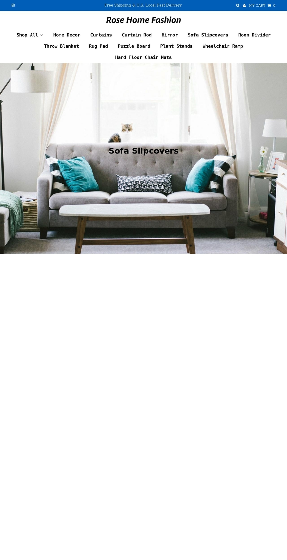 rosehomefashion.com shopify website screenshot