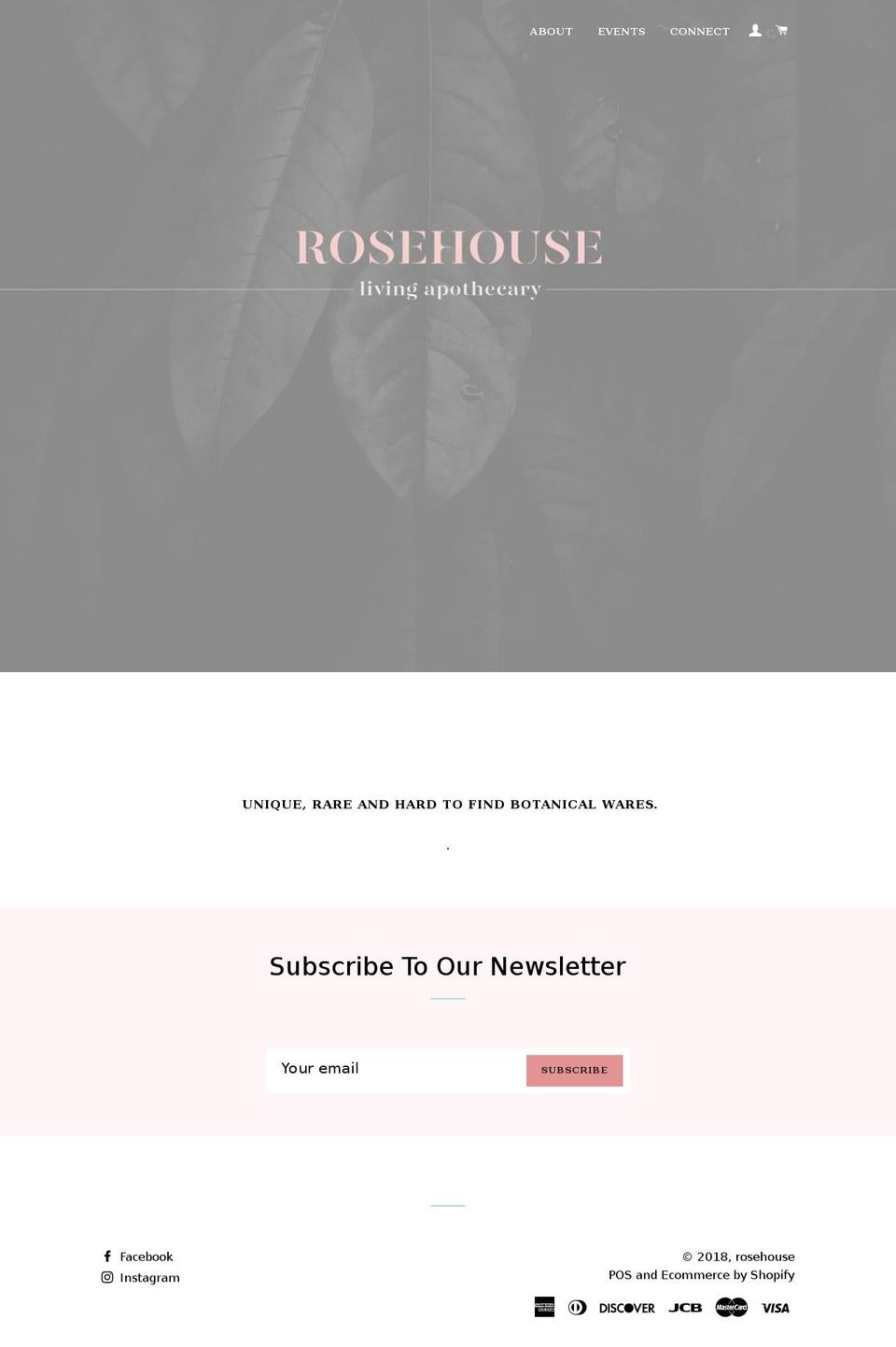 rosehouse.shop shopify website screenshot