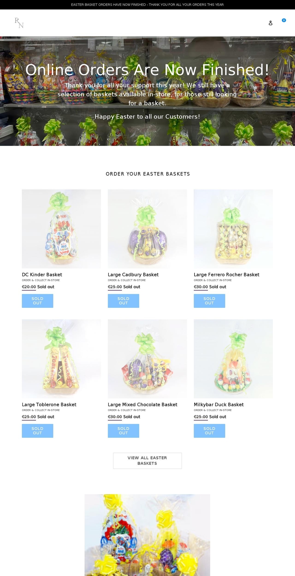 roselawnnewsagents.com — Shopify storefront screenshot