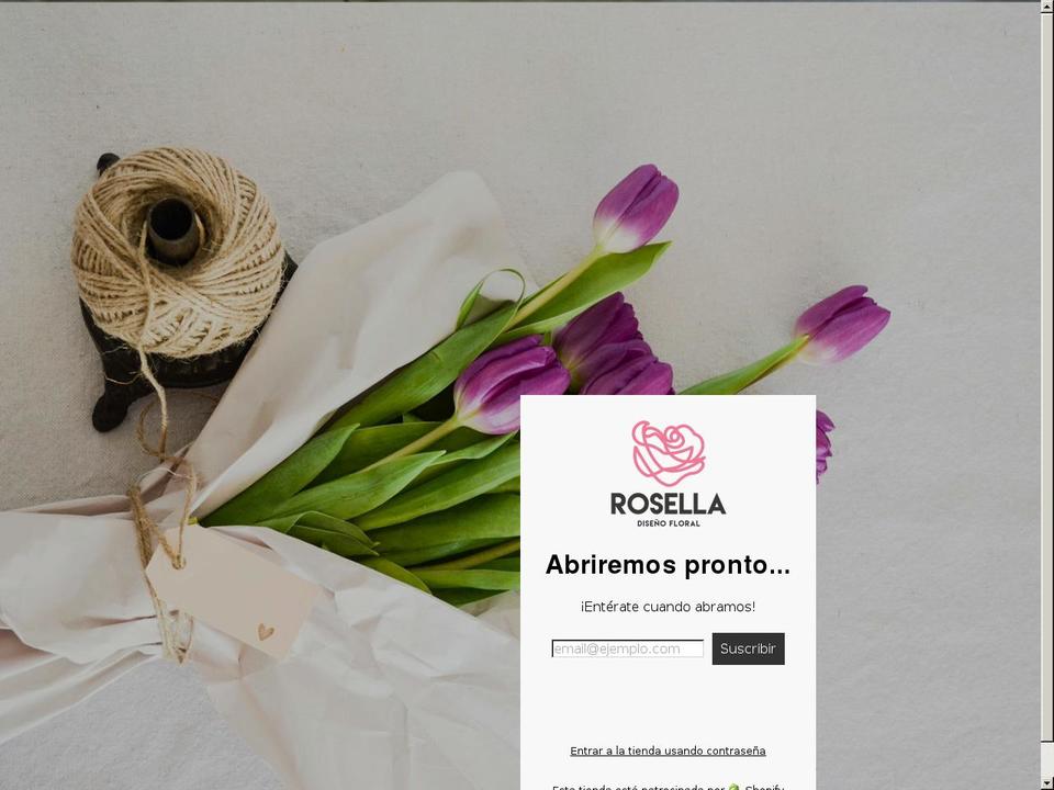 rosella-diseno-floral.myshopify.com shopify website screenshot