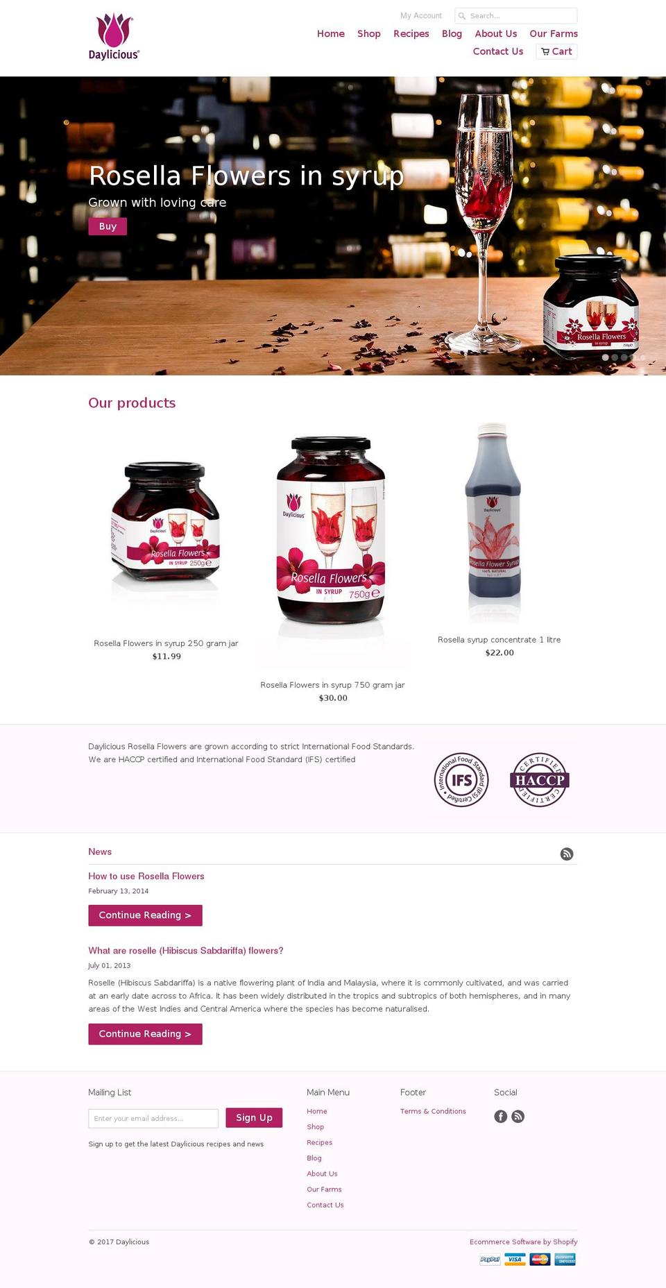rosellaflowers.com shopify website screenshot