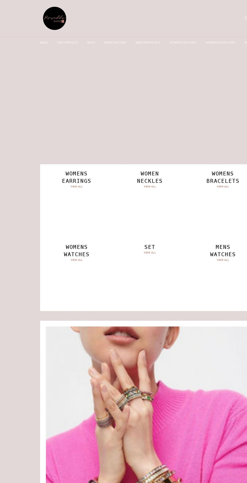 rosellashops.com shopify website screenshot